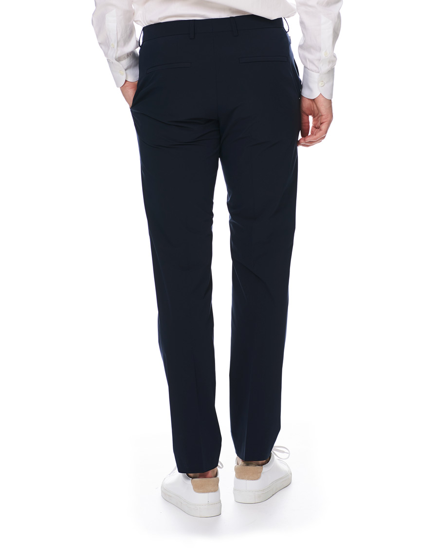 Herren | Hosen | BOSS BLACK | BOSS Barnes Travel Garment Stretch Tailoring Trousers Navy