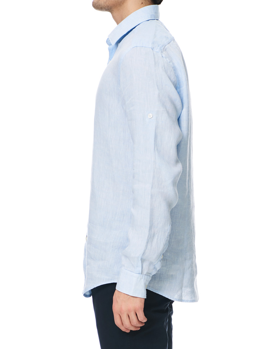 Herren | Hemden | BOSS BLACK | BOSS Lukas Linen Shirt Light Blue