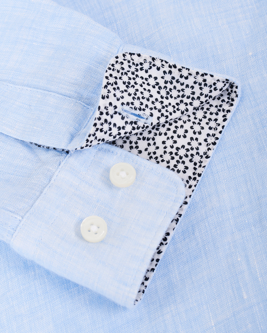 Herren | Hemden | BOSS BLACK | BOSS Lukas Linen Shirt Light Blue
