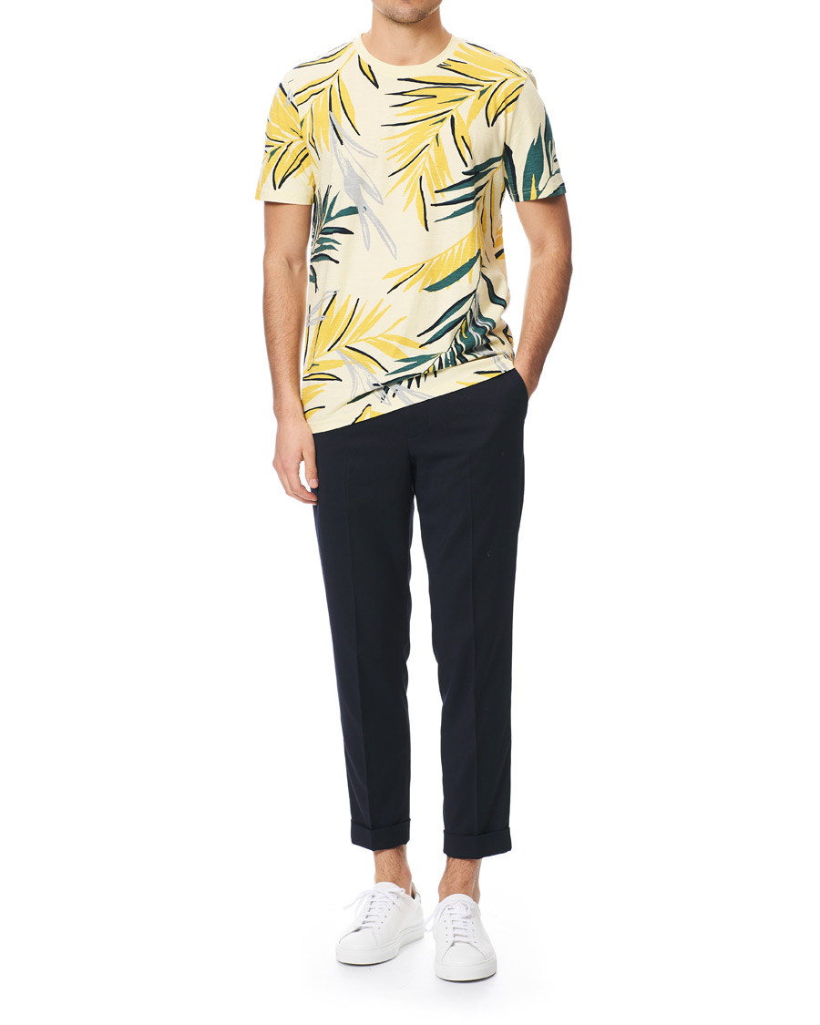 Herren | T-Shirts | BOSS ORANGE | BOSS Casual Teleaf Printed Tee Yellow