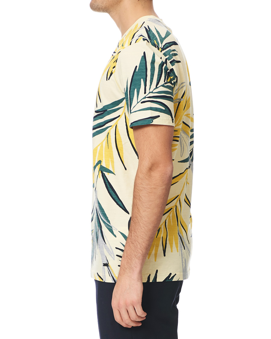 Herren | T-Shirts | BOSS ORANGE | BOSS Casual Teleaf Printed Tee Yellow