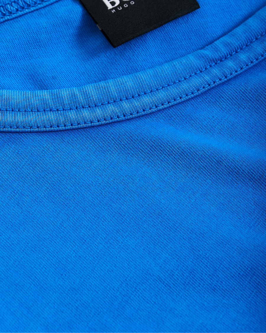 Herren | T-Shirts | BOSS ORANGE | BOSS Casual Tokks Garment Dyed Tee Light Blue
