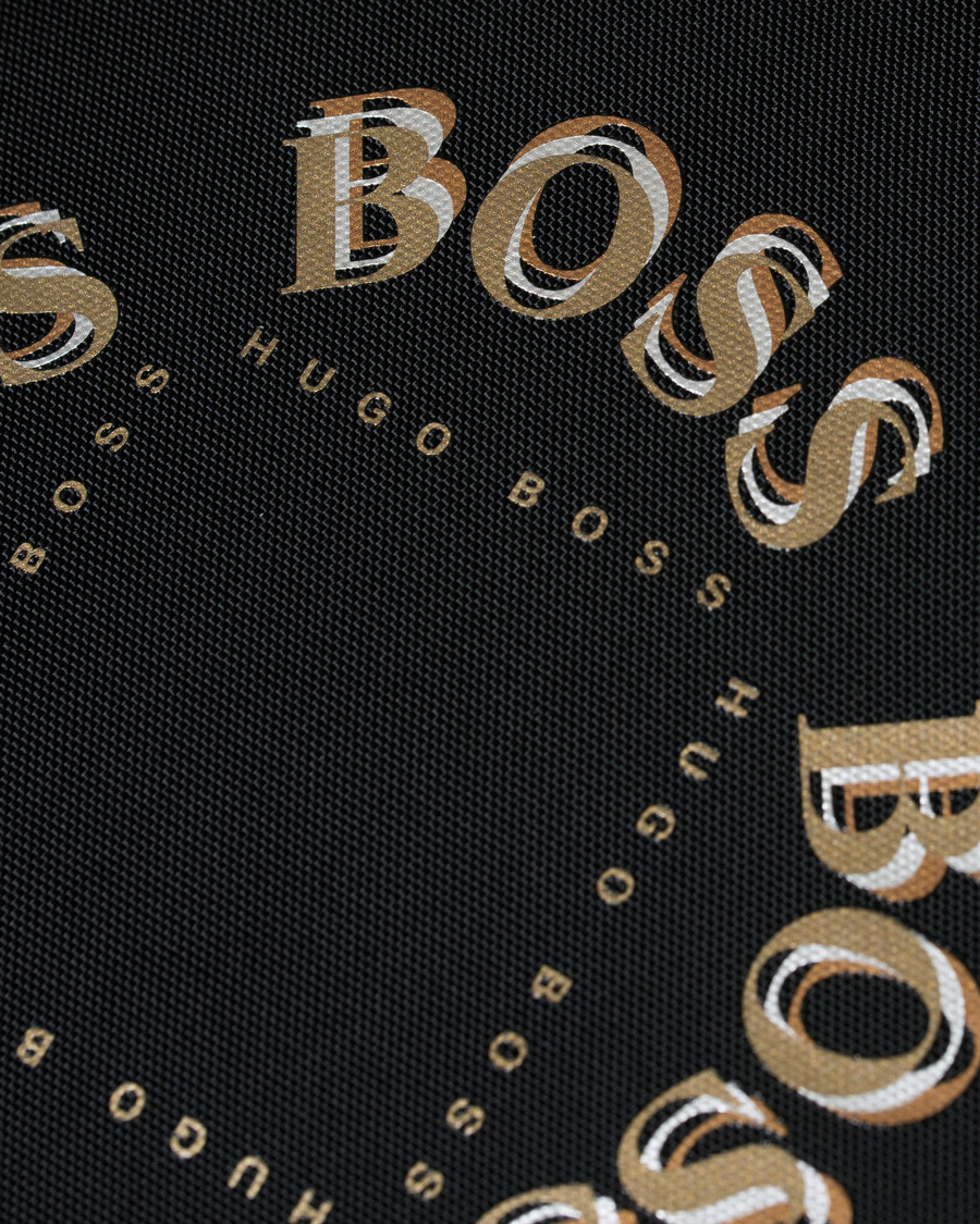 Herren | BOSS Pixel Circle Zip-bag Black/Gold | BOSS BLACK | BOSS Pixel Circle Zip-bag Black/Gold