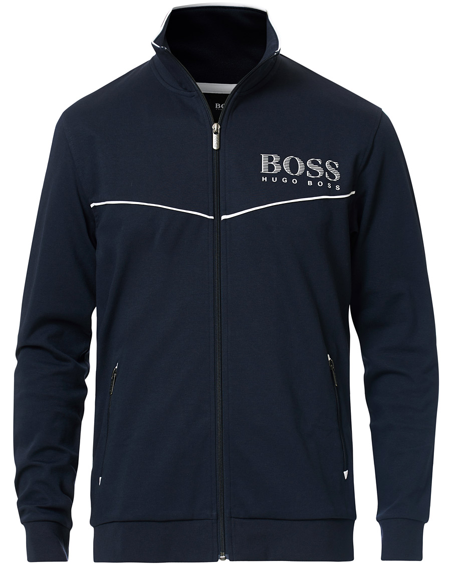 Herren | Pullover | BOSS BLACK | BOSS Tracksuit Full-Zip Jacket Navy