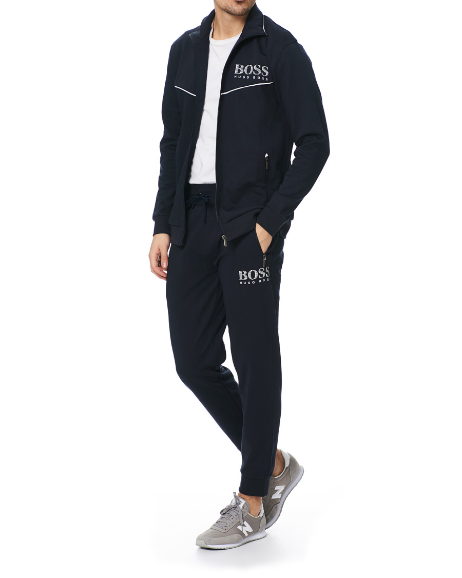 Herren | Pullover | BOSS BLACK | BOSS Tracksuit Full-Zip Jacket Navy