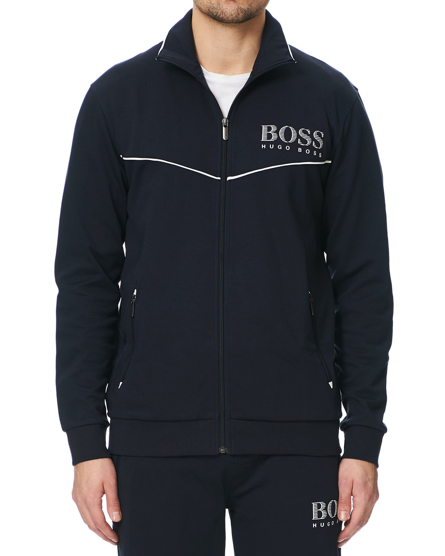 Herren | Pullover | BOSS BLACK | BOSS Tracksuit Full-Zip Jacket Navy
