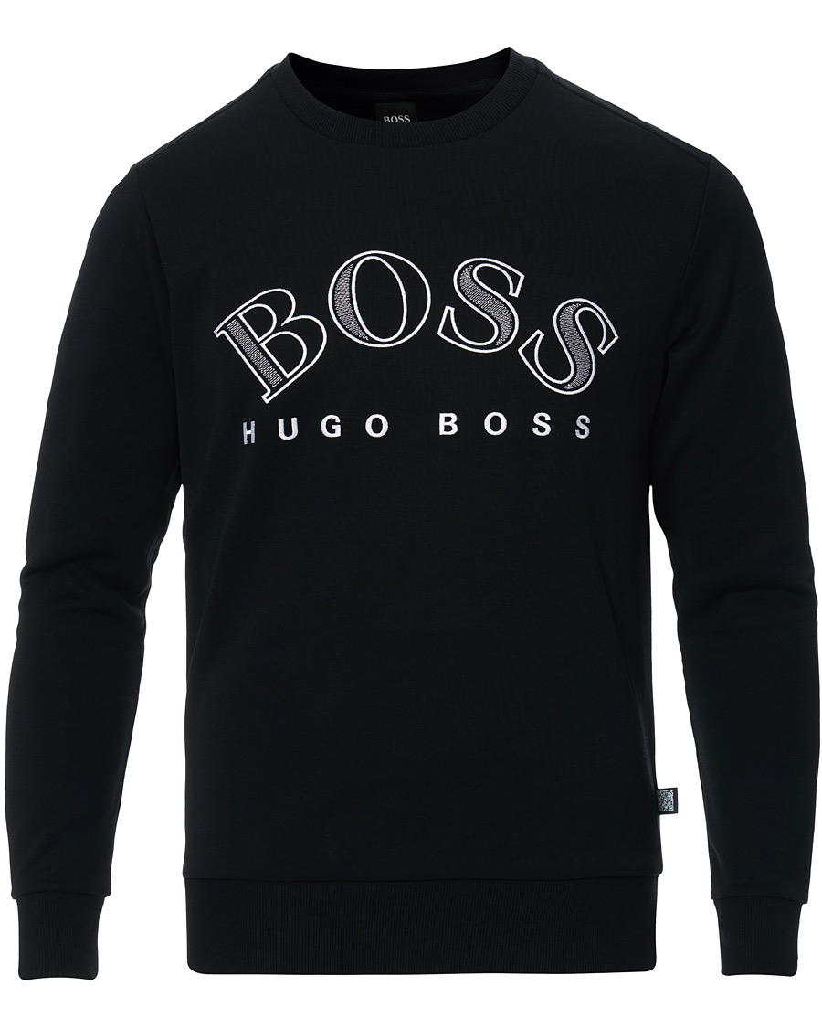 Herren | Pullover | BOSS GREEN | BOSS Athleisure Salbo Crew Neck Sweatshirt Black