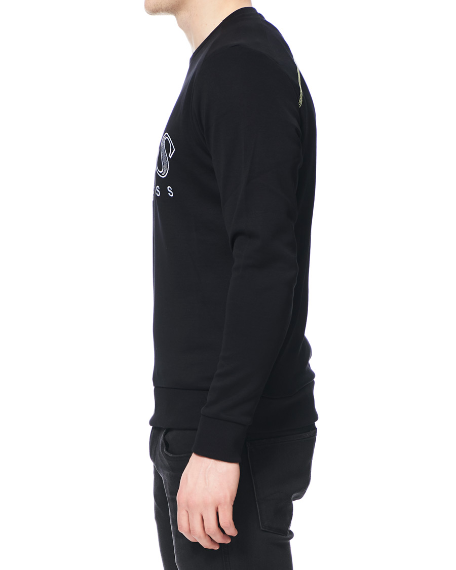 Herren | Pullover | BOSS GREEN | BOSS Athleisure Salbo Crew Neck Sweatshirt Black