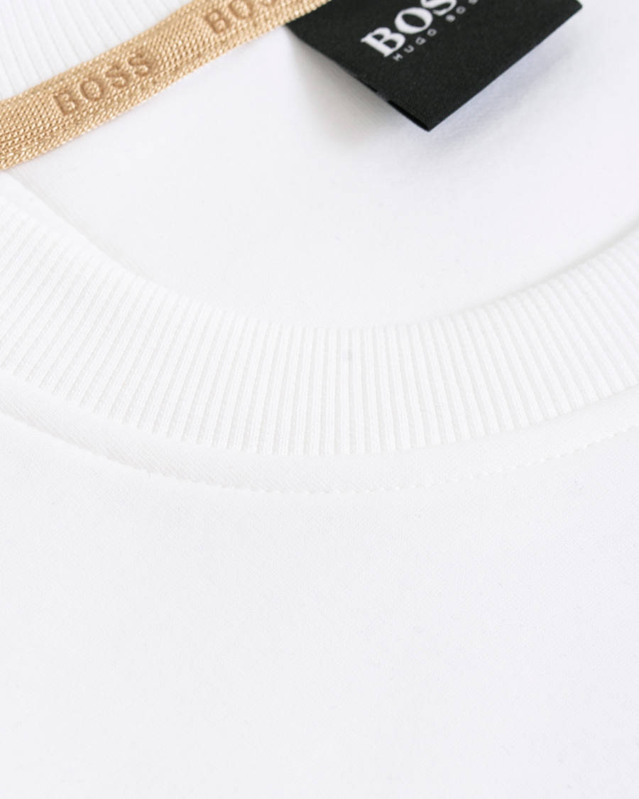 Herren | Pullover | BOSS GREEN | BOSS Athleisure Salbo Circle Sweatshirt White/Gold