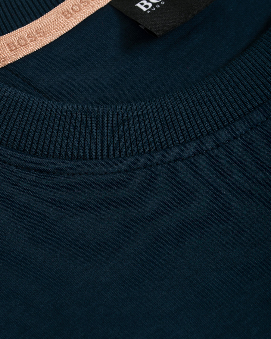 Herren | Pullover | BOSS GREEN | BOSS Athleisure Salbo Circle Sweatshirt Navy/Rosé Gold