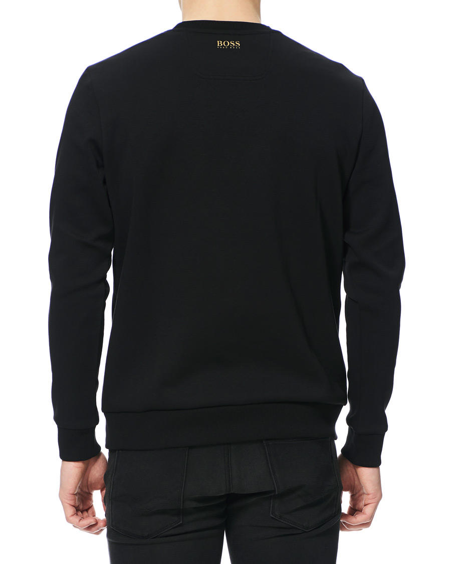 Herren | Pullover | BOSS GREEN | BOSS Athleisure Salbo Circle Sweatshirt Black/Gold