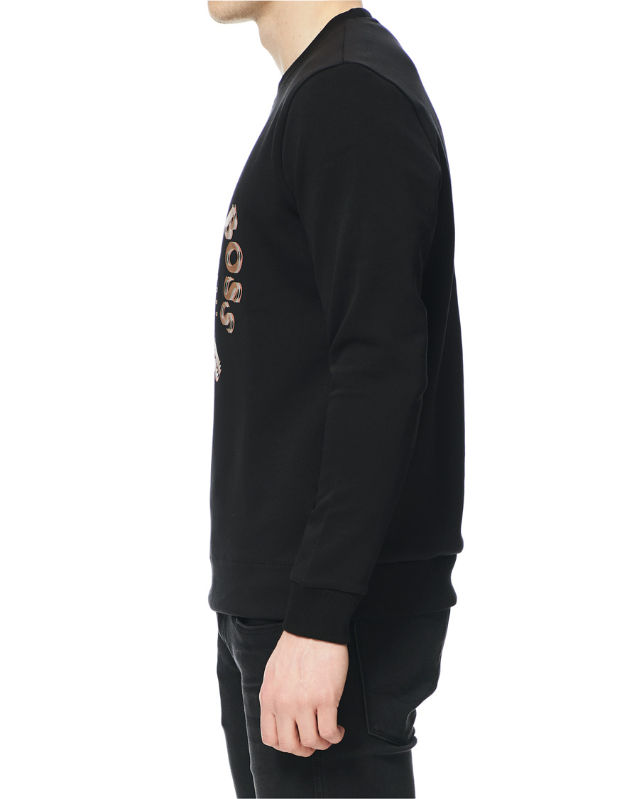 Herren | Pullover | BOSS GREEN | BOSS Athleisure Salbo Circle Sweatshirt Black/Gold