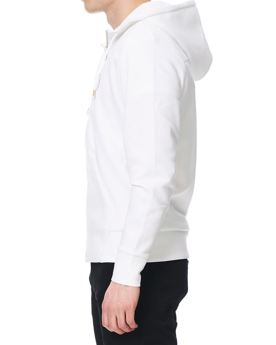 Herren | Pullover | BOSS GREEN | BOSS Athleisure Saggy Circle Full-Zip Hoodie White/Gold