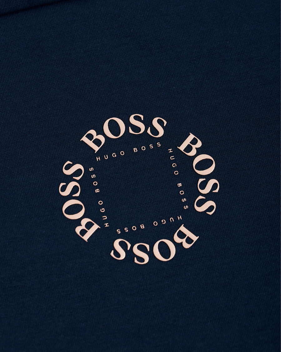 Herren | Pullover | BOSS GREEN | BOSS Athleisure Saggy Circle Full-Zip Hoodie Navy/Rosé Gold