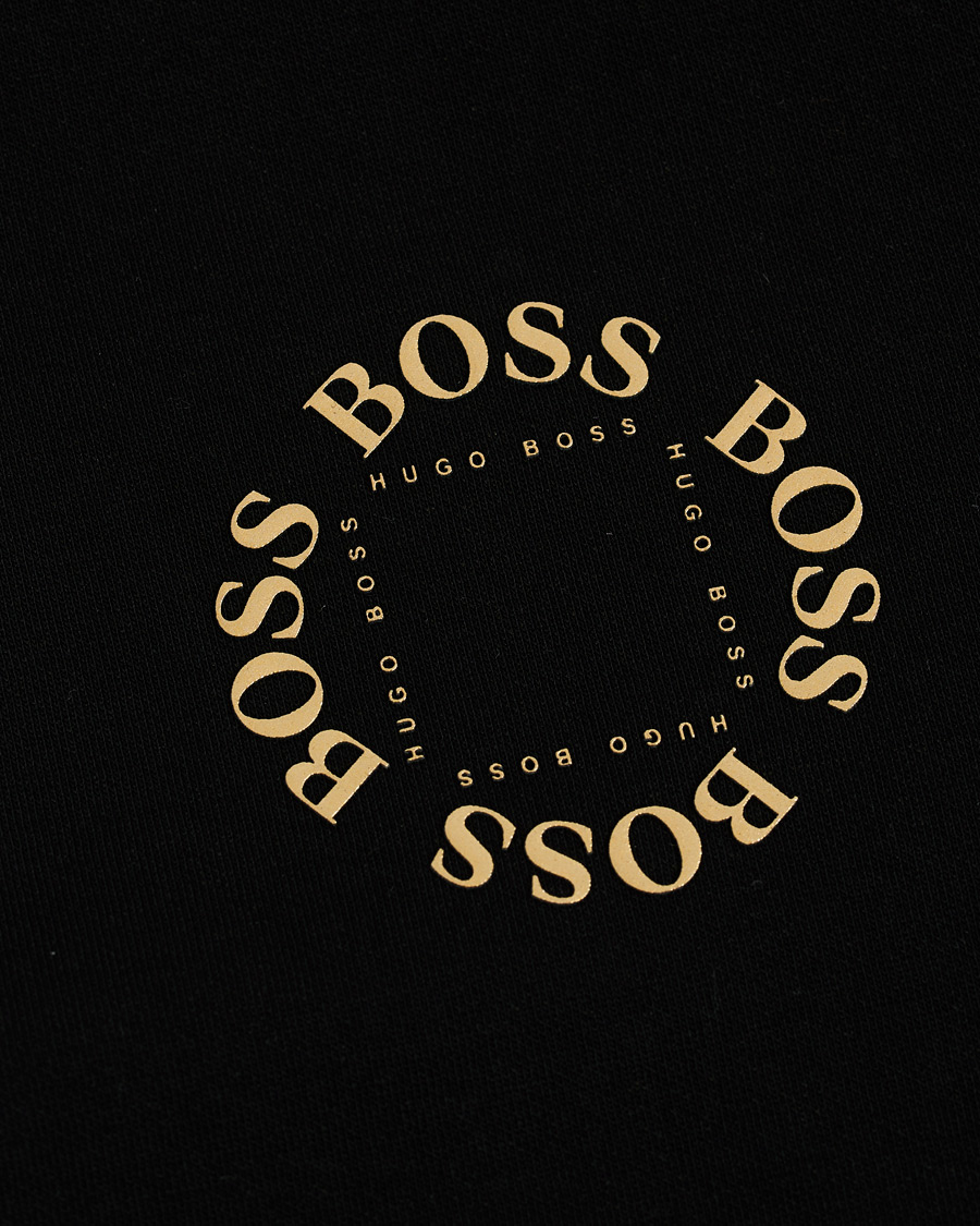 Herren | Pullover | BOSS GREEN | BOSS Athleisure Saggy Circle Full-Zip Hoodie Black/Gold