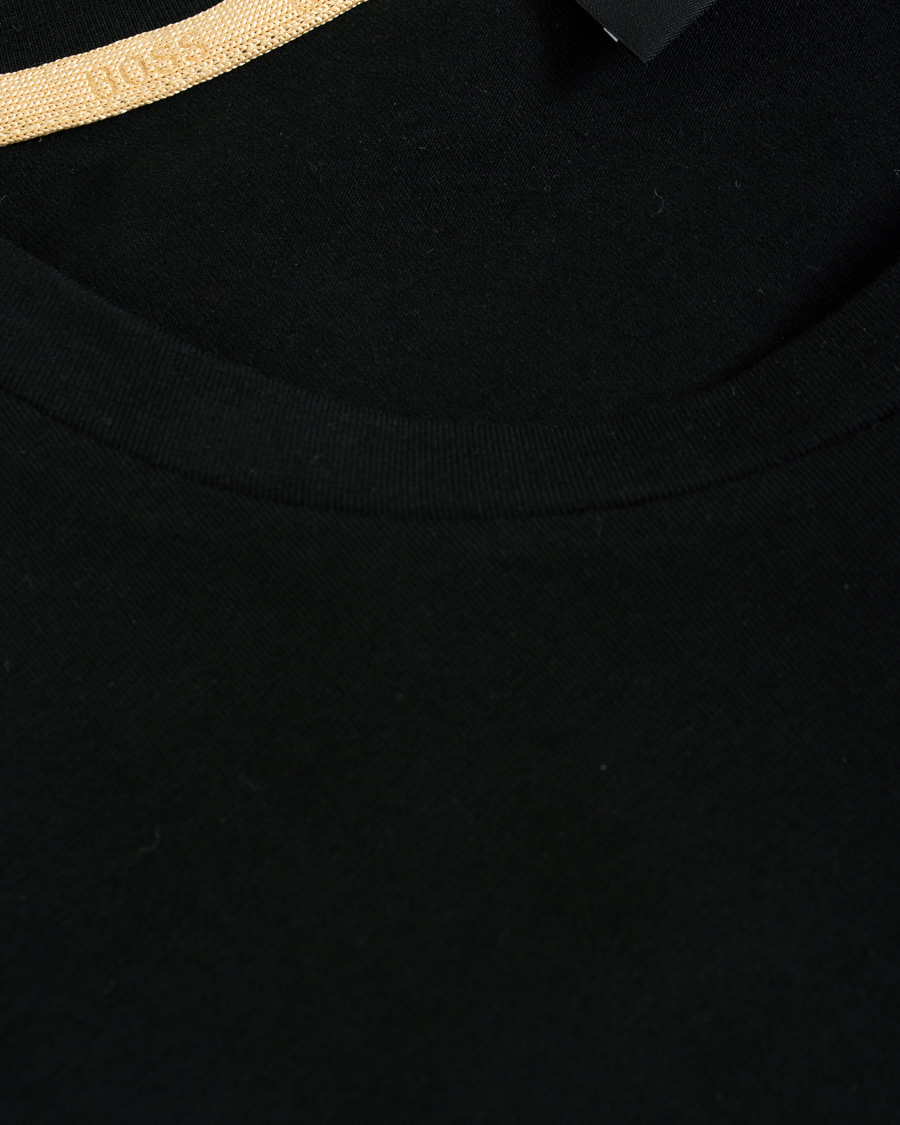 Herren | T-Shirts | BOSS GREEN | BOSS Athleisure Circle Logo Tee Black/Gold
