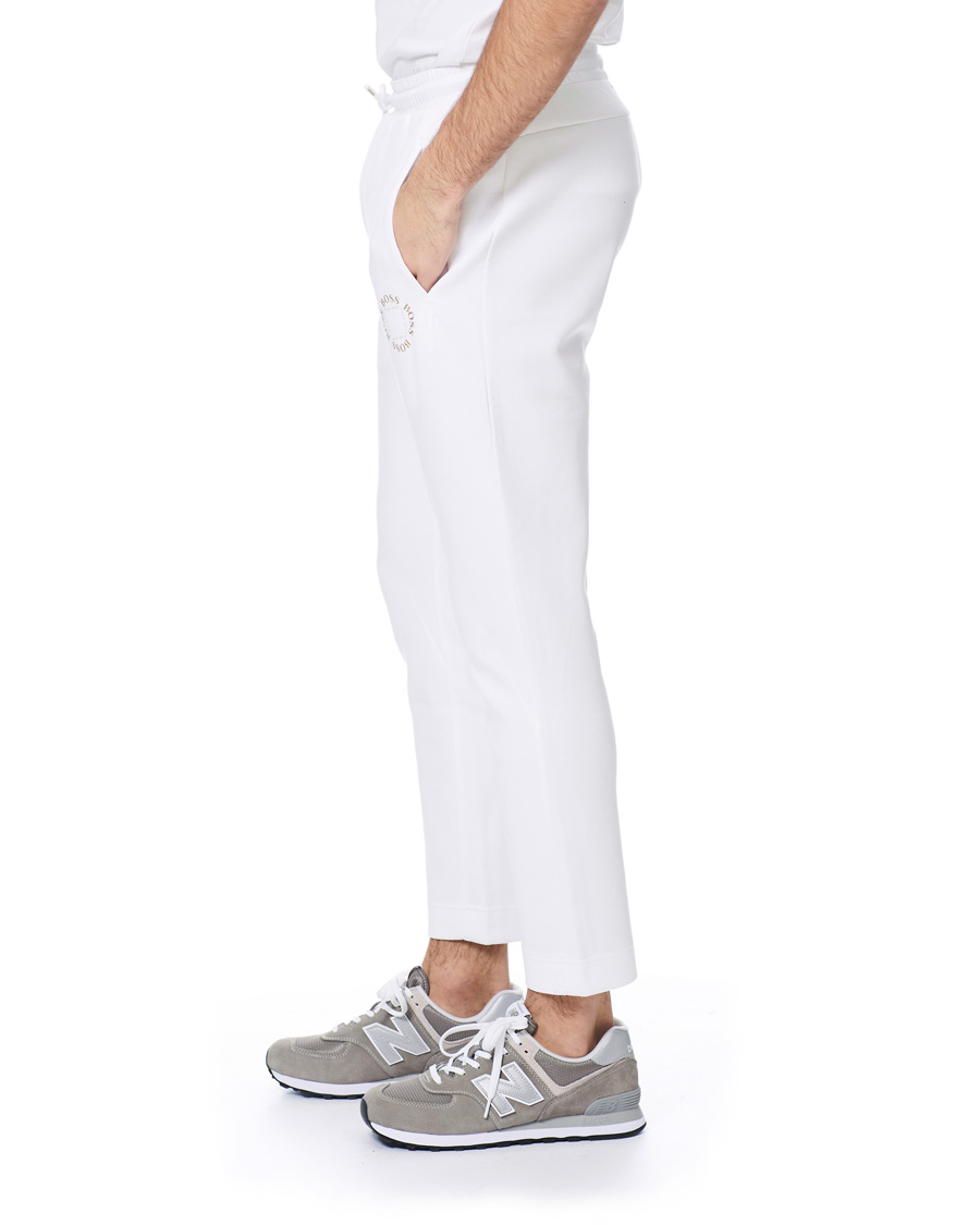 Herren | Hosen | BOSS GREEN | BOSS Athleisure Halboa Circle Sweatpants White/Gold