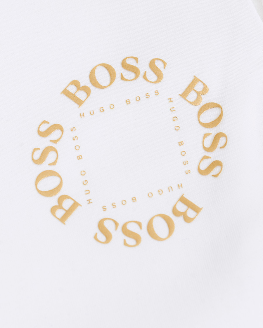 Herren | Hosen | BOSS GREEN | BOSS Athleisure Halboa Circle Sweatpants White/Gold