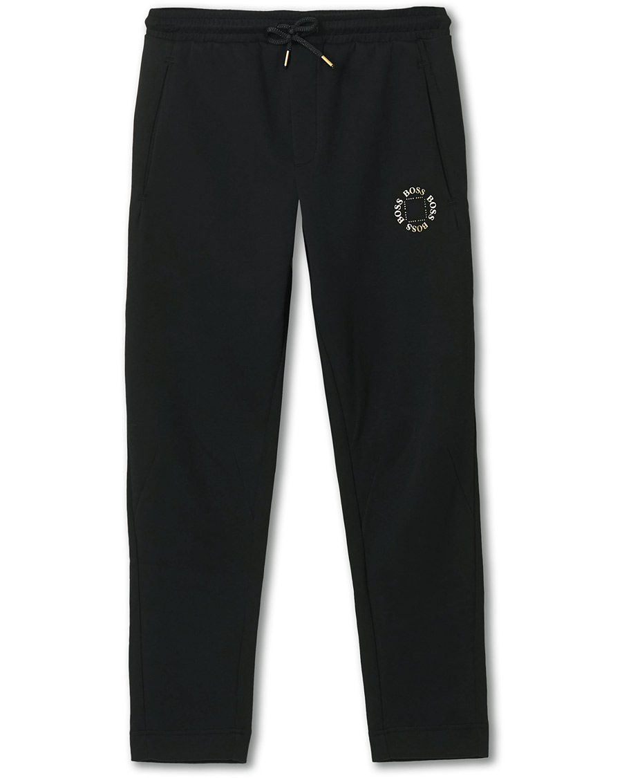 Herren | Hosen | BOSS GREEN | BOSS Athleisure Halboa Circle Sweatpants Black/Gold
