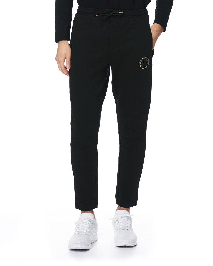 Herren | Hosen | BOSS GREEN | BOSS Athleisure Halboa Circle Sweatpants Black/Gold