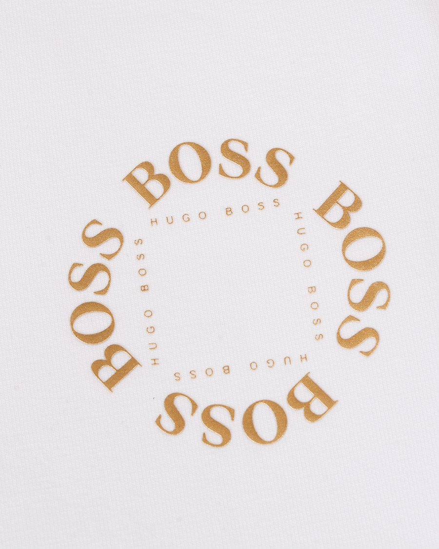 Herren | Shorts | BOSS GREEN | BOSS Athleisure Halboa Circle Shorts White/Gold