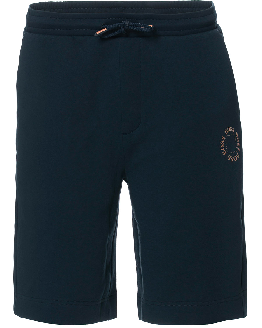 Herren | Shorts | BOSS GREEN | BOSS Athleisure Halboa Circle Shorts Navy/Rosé Gold