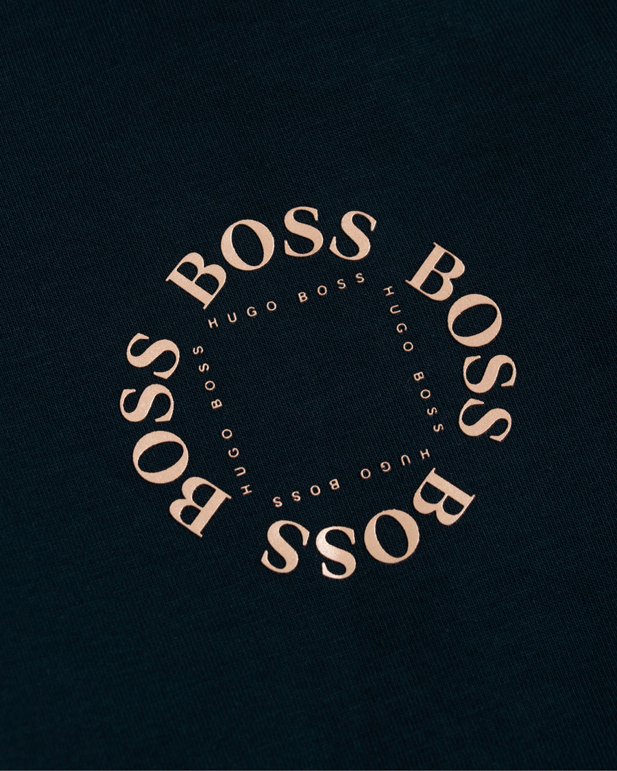 Herren | Shorts | BOSS GREEN | BOSS Athleisure Halboa Circle Shorts Navy/Rosé Gold