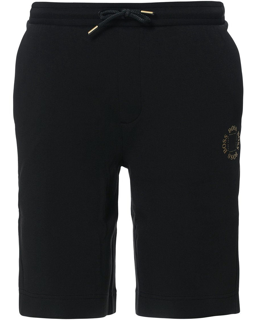 Herren | Shorts | BOSS GREEN | BOSS Athleisure Halboa Circle Shorts Black/Gold