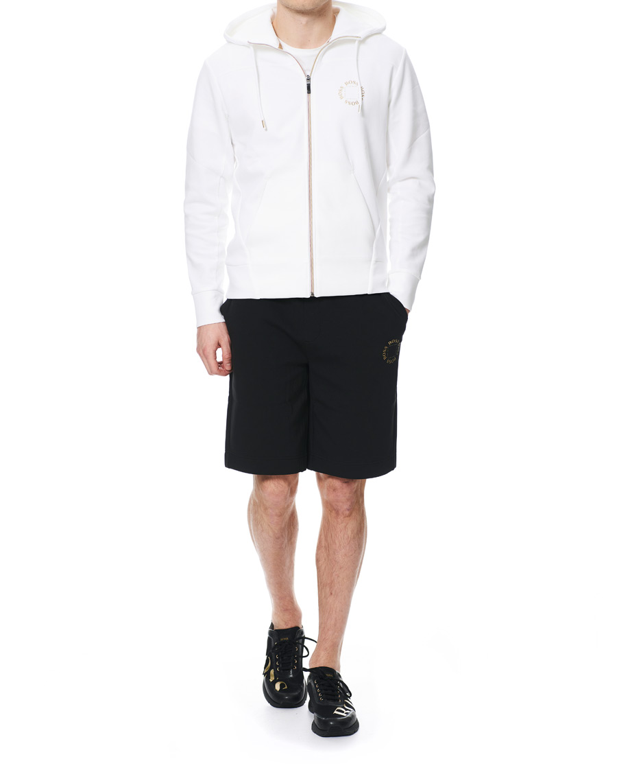 Herren | Shorts | BOSS GREEN | BOSS Athleisure Halboa Circle Shorts Black/Gold