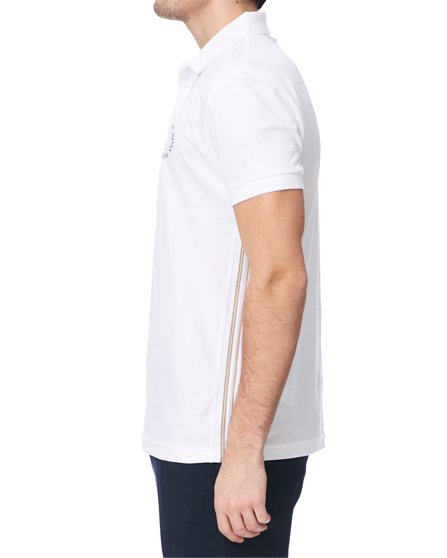 Herren | Poloshirts | BOSS GREEN | BOSS Athleisure Paddy Circle Polo White/Gold