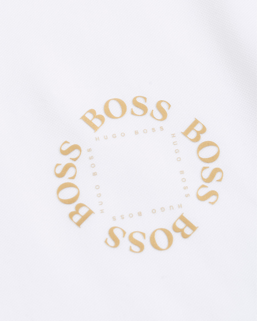 Herren | Poloshirts | BOSS GREEN | BOSS Athleisure Paddy Circle Polo White/Gold