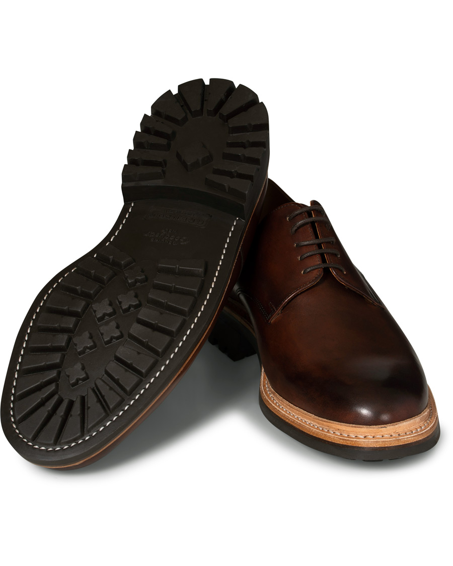 Herren | Grenson Curt Commando Sole Derby Dark Brown Calf | Grenson | Curt Commando Sole Derby Dark Brown Calf