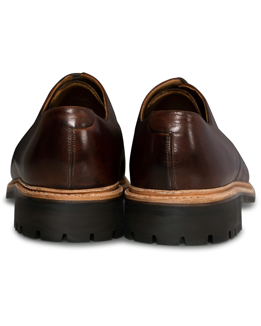 Herren | Grenson Curt Commando Sole Derby Dark Brown Calf | Grenson | Curt Commando Sole Derby Dark Brown Calf