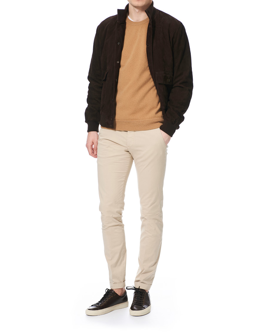 Herren | Hosen | Briglia 1949 | Slim Fit Gabardine Chinos Beige