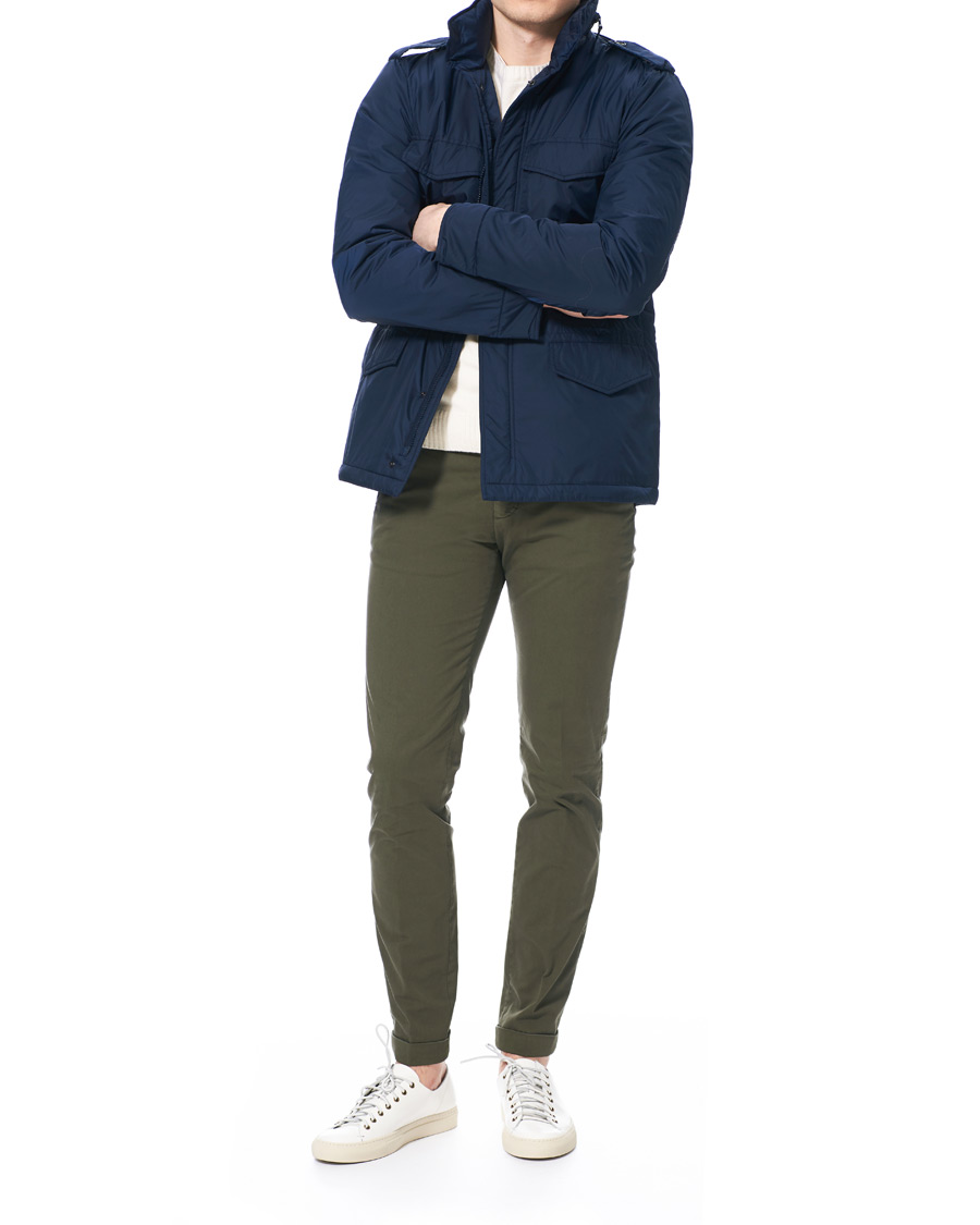 Herren | Hosen | Briglia 1949 | Slim Fit Gabardine Chinos Dark Green