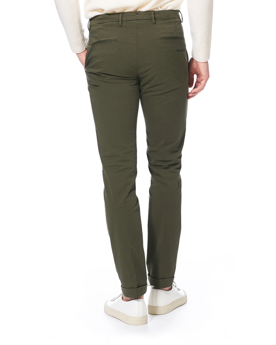 Herren | Hosen | Briglia 1949 | Slim Fit Gabardine Chinos Dark Green