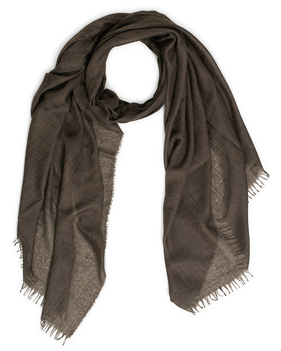 Herren | Begg & Co Staffa Cashmere/Silk Scarf Bark | Begg & Co | Staffa Cashmere/Silk Scarf Bark