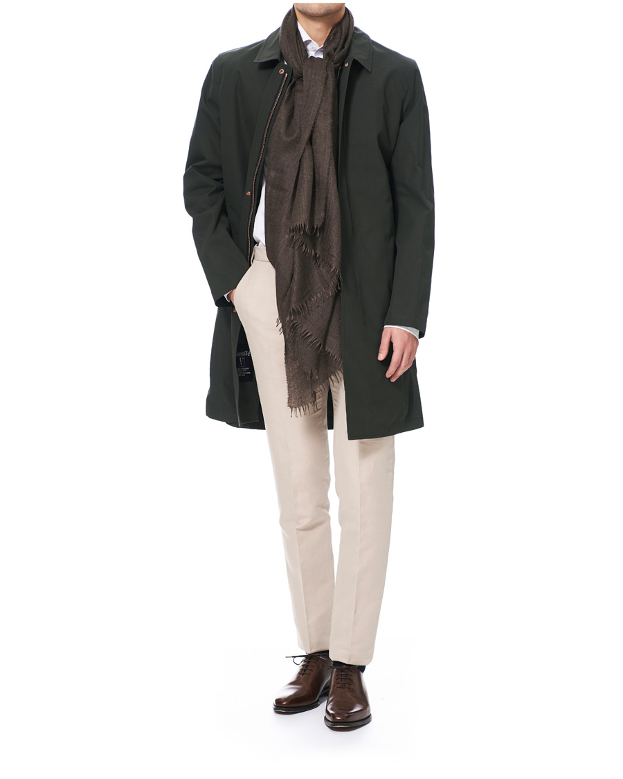 Herren | Begg & Co Staffa Cashmere/Silk Scarf Bark | Begg & Co | Staffa Cashmere/Silk Scarf Bark