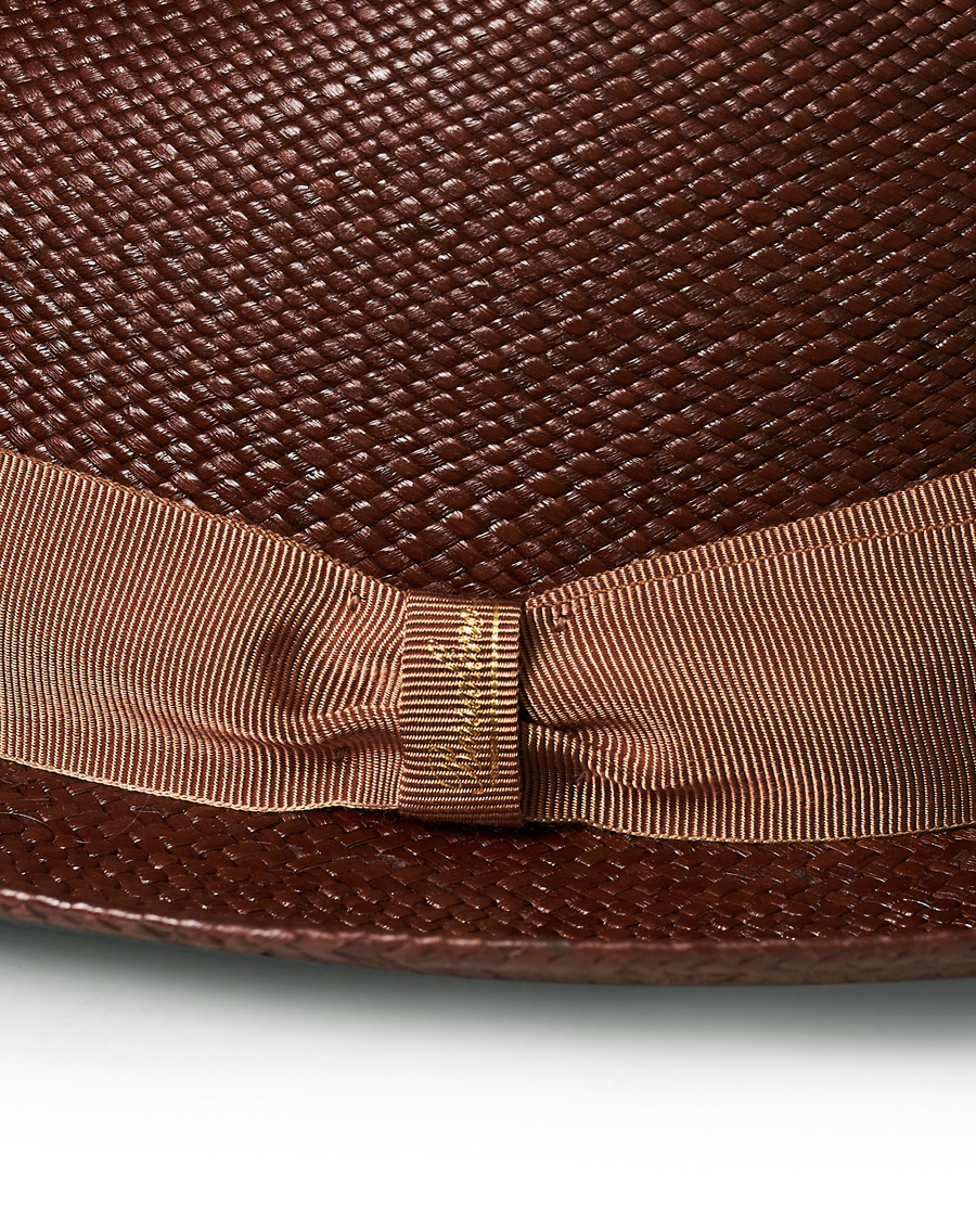 Herren | Borsalino Panama Quito With Medium Brim Brown/Beige | Borsalino | Panama Quito With Medium Brim Brown/Beige
