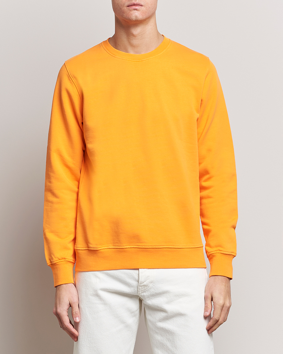 Herren | Basics | Colorful Standard | Classic Organic Crew Neck Sweat Sunny Orange