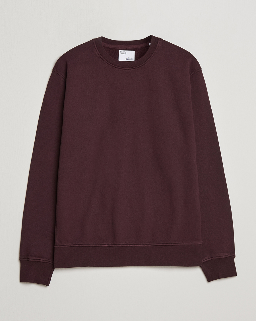 Herren | Pullover | Colorful Standard | Classic Organic Crew Neck Sweat Oxblood Red