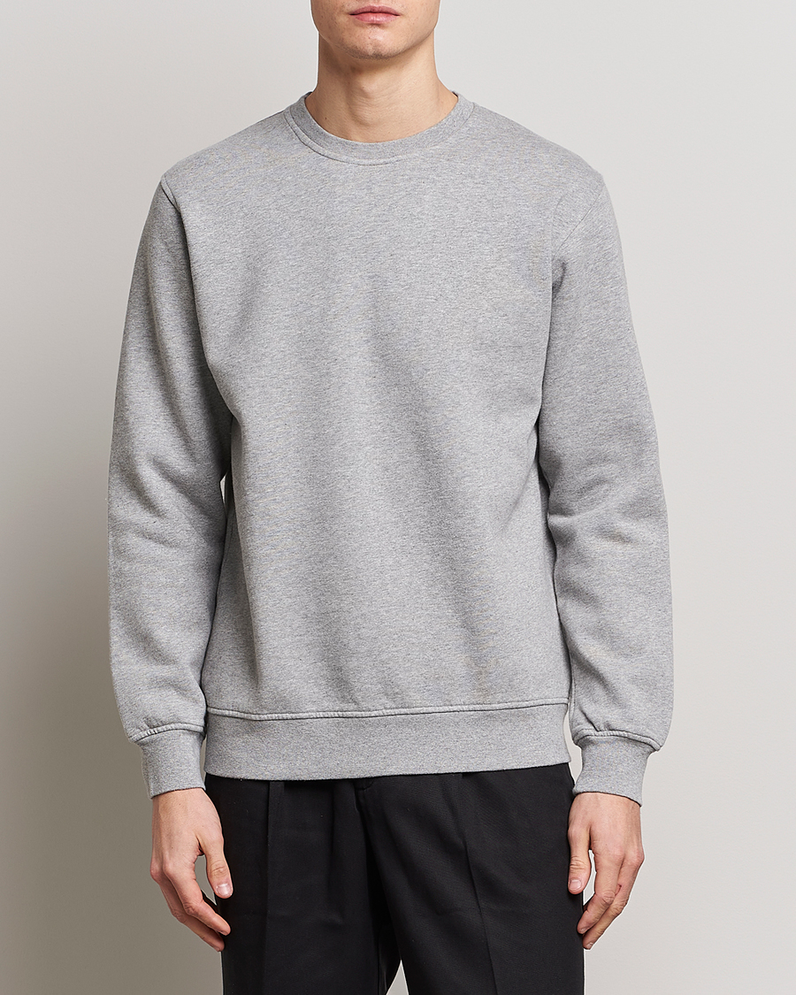 Herren | Graue Sweatshirts | Colorful Standard | Classic Organic Crew Neck Sweat Heather Grey