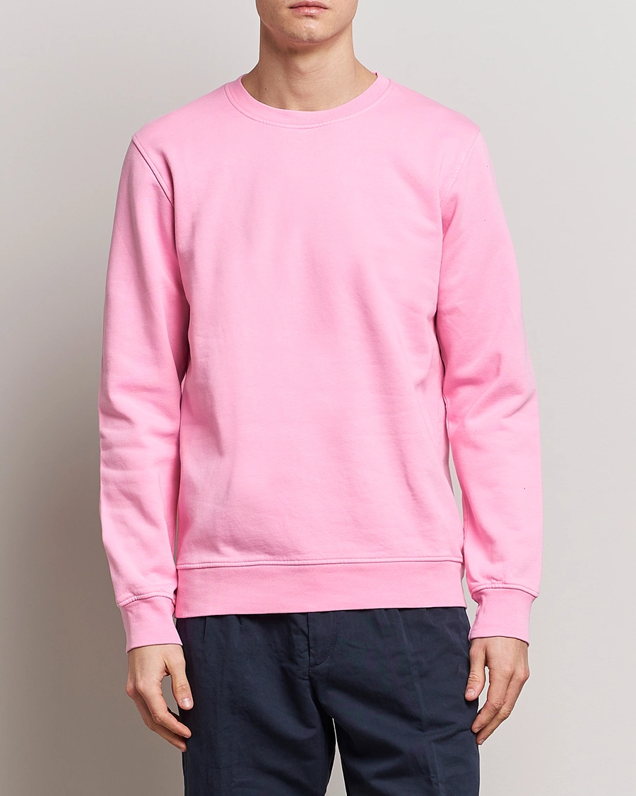 Herren | Pullover | Colorful Standard | Classic Organic Crew Neck Sweat Flamingo Pink