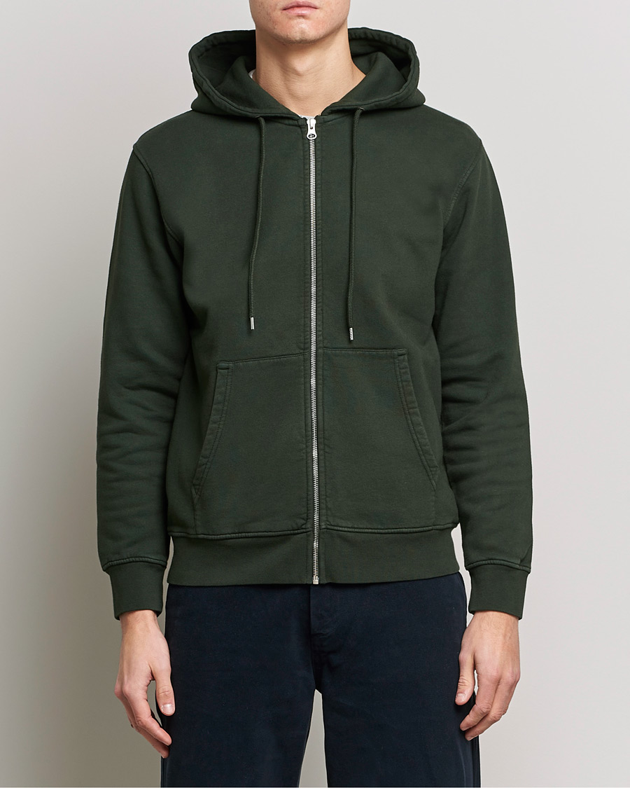 Herren | Colorful Standard | Colorful Standard | Classic Organic Full Zip Hood Hunter Green