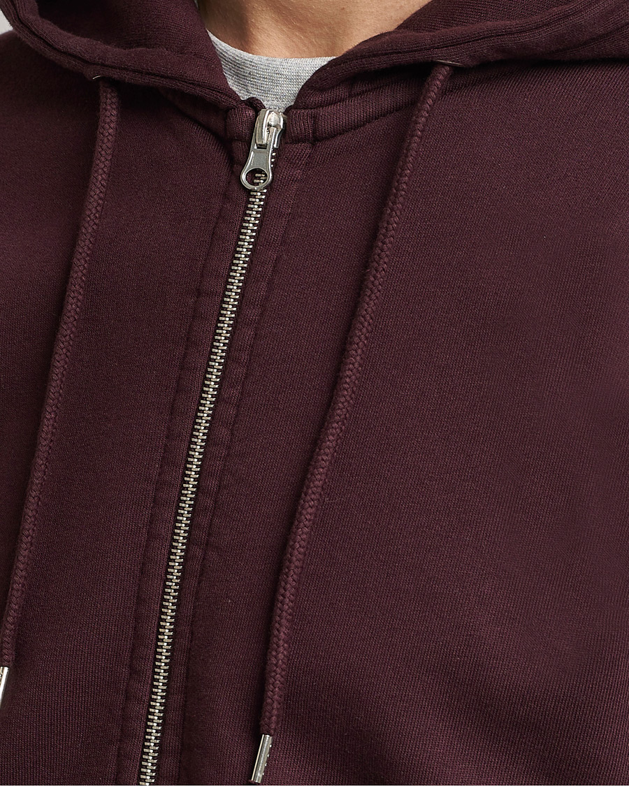 Herren | Pullover | Colorful Standard | Classic Organic Full Zip Hood Oxblood Red