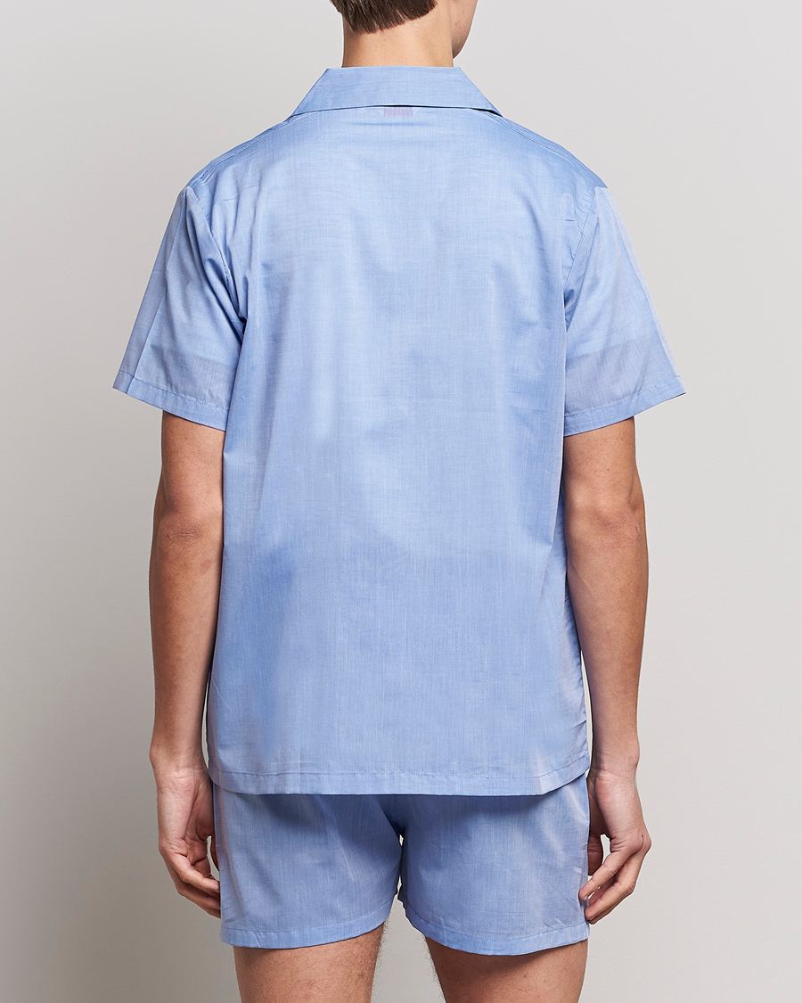 Herren | Schlafanzüge & Bademäntel | Derek Rose | Shortie Cotton Pyjama Set Blue