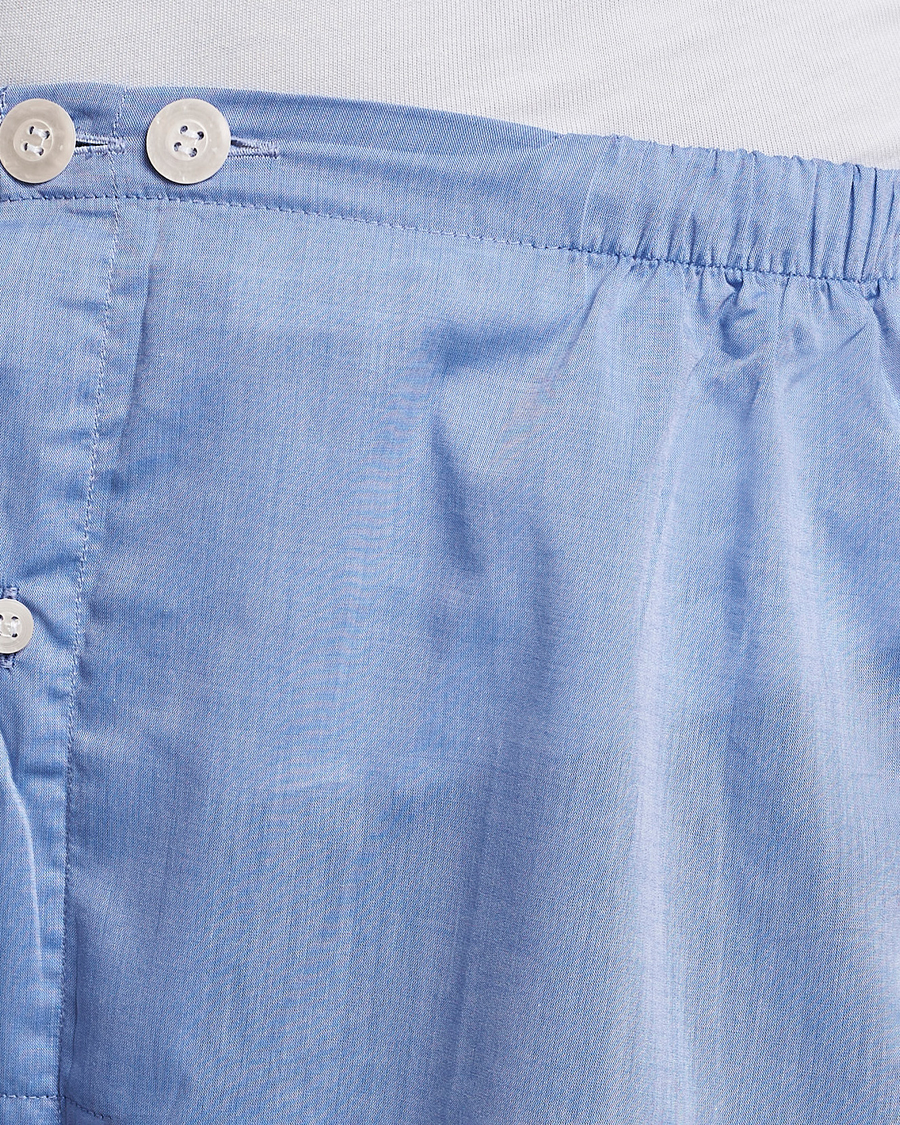 Herren | Schlafanzüge & Bademäntel | Derek Rose | Shortie Cotton Pyjama Set Blue