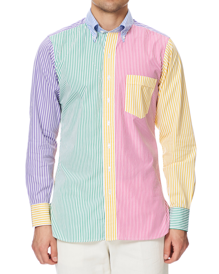 Herren | Hemden | Drake's | Striped Button Down Shirt Multi