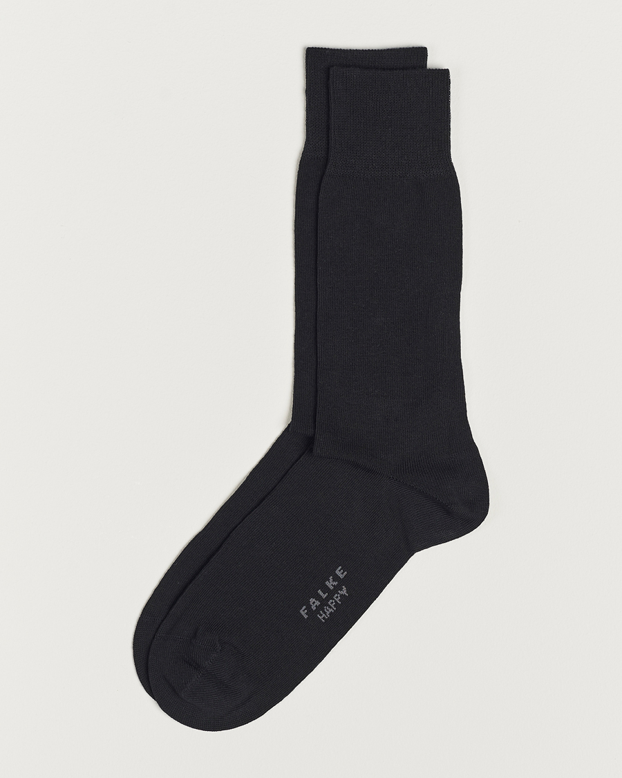 Herren | Unterwäsche | Falke | Happy 2-Pack Cotton Socks Black