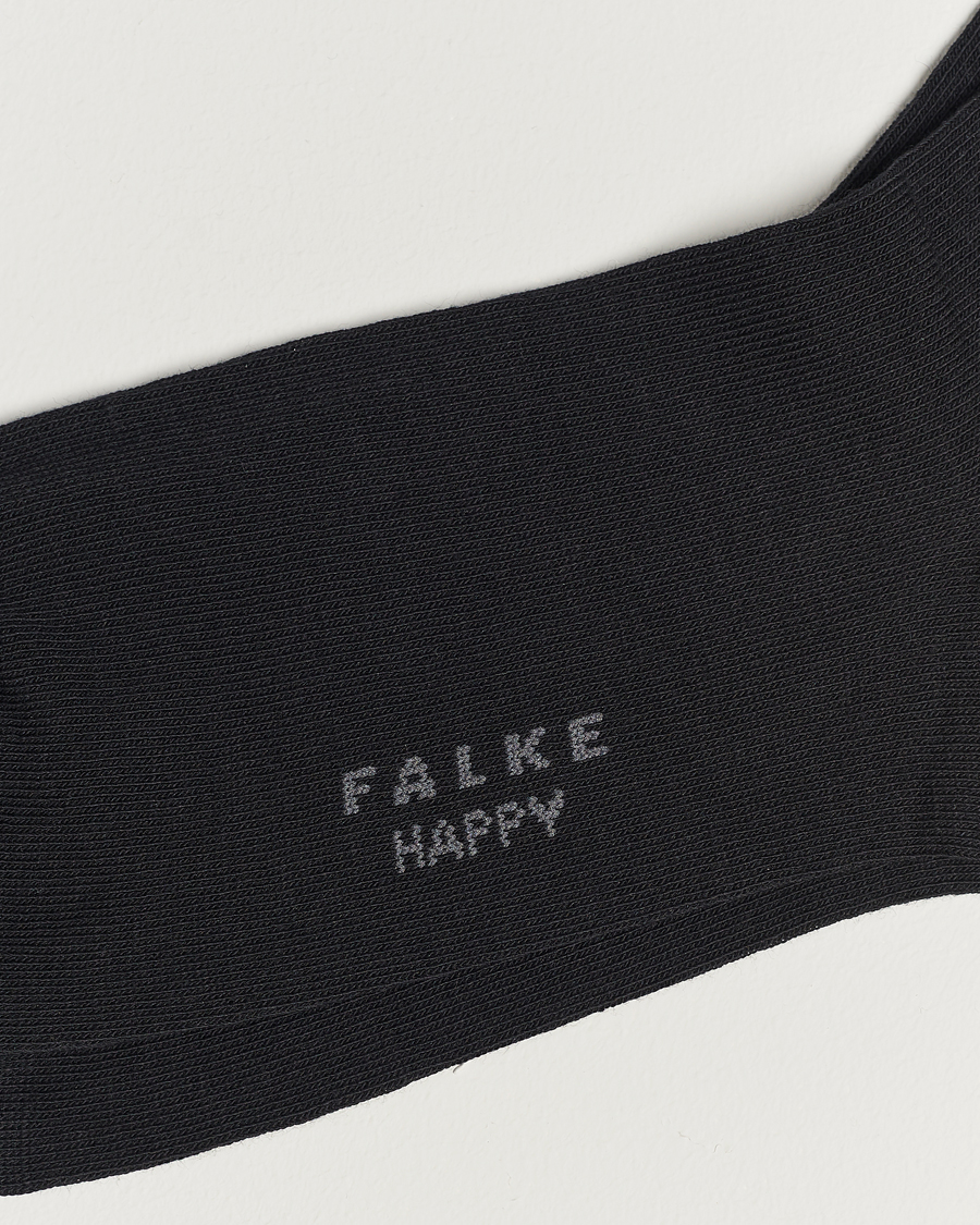 Herren | Basics | Falke | Happy 2-Pack Cotton Socks Black